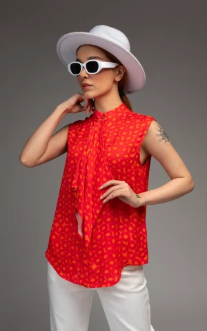 front of nevado Womens Red Top