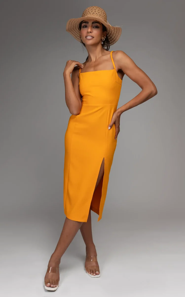 Front of nevado's Womens Orange Dress