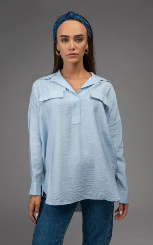 nevado Womens comfort Sky Blue Blouse