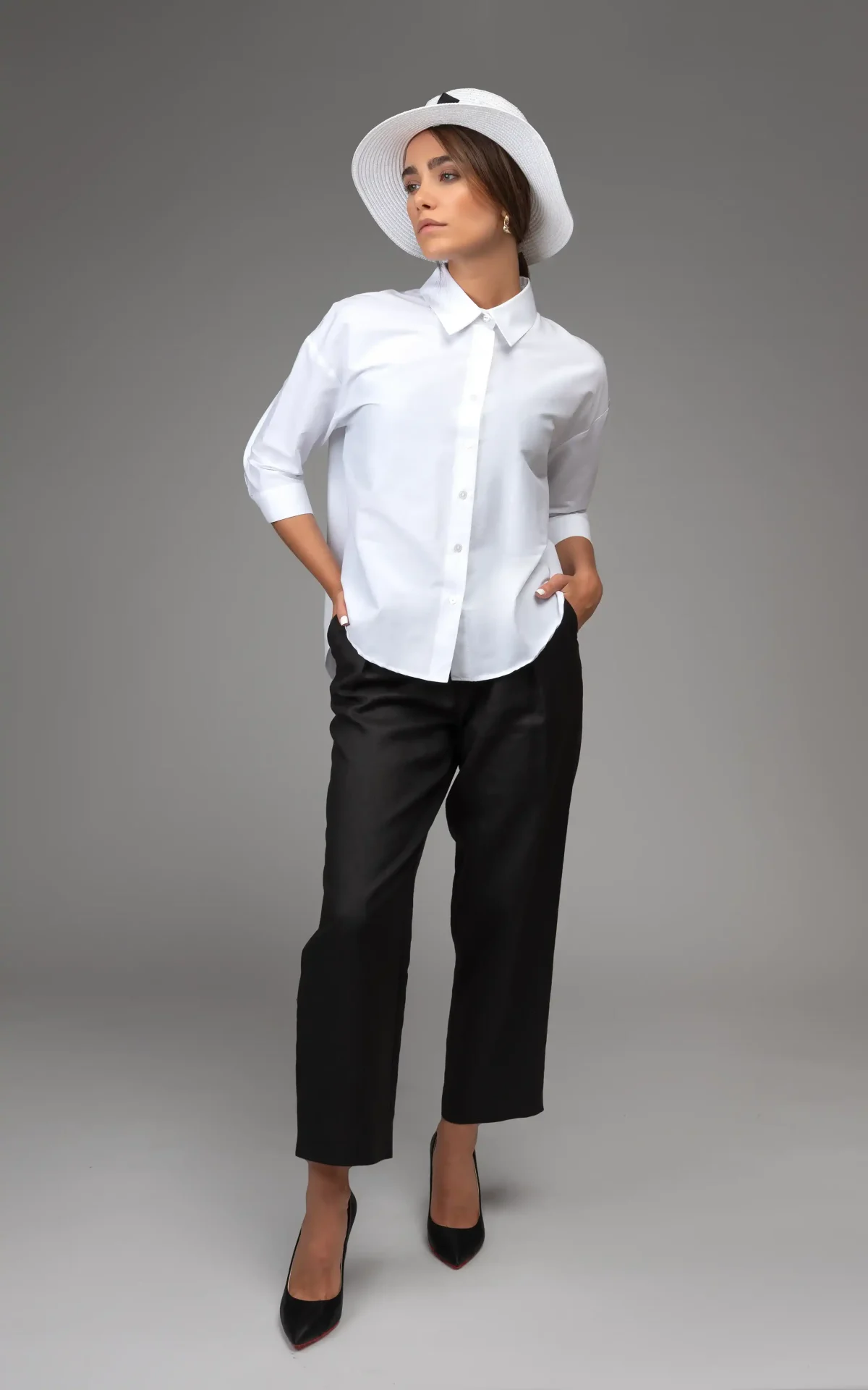 Nevado Womens Formal White sleeved shirt