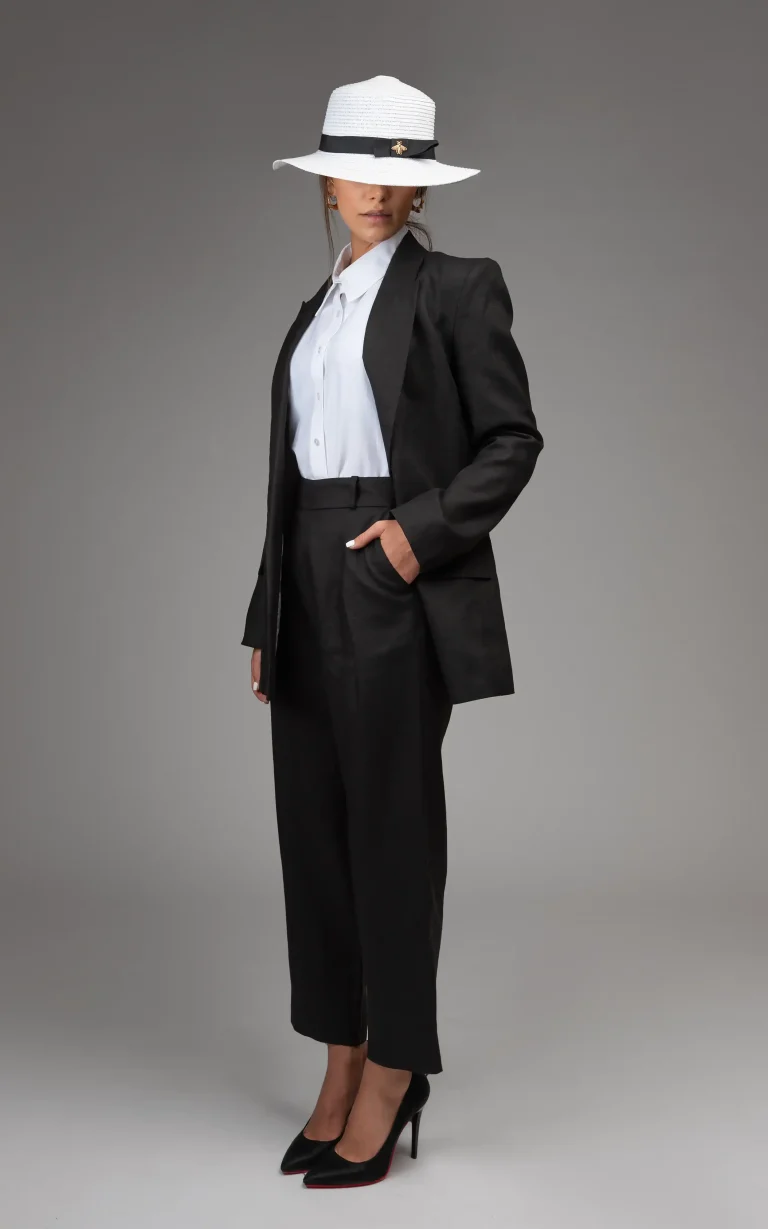 Side view of nevado Womens Formal Black Pants