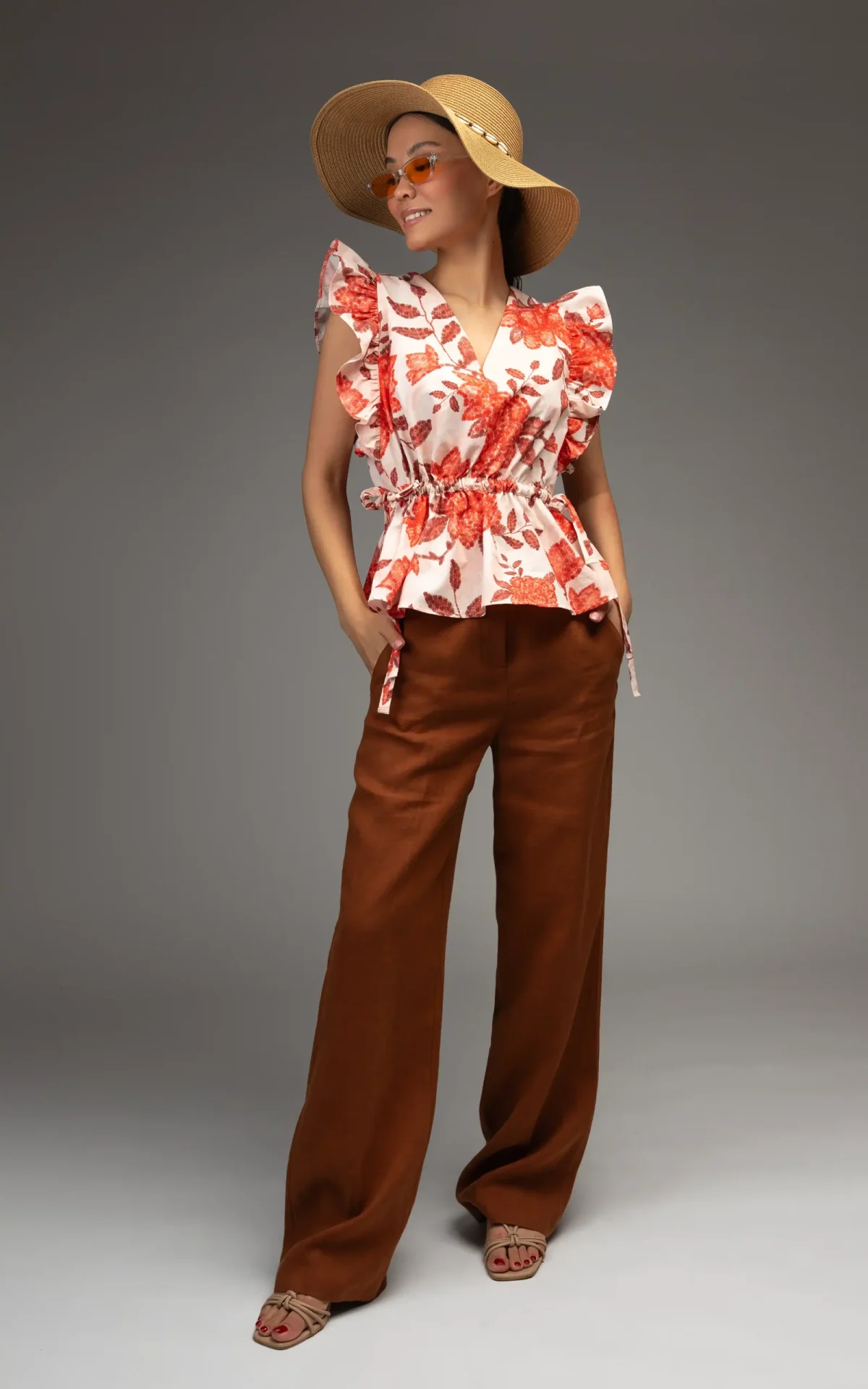 Front of nevado Womens Brown Pants