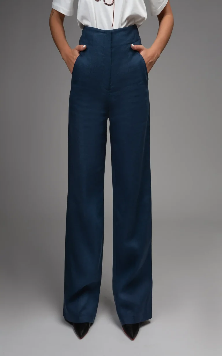 Detail view of nevado Womens Navy-blue Formal Pants