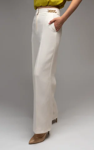 nevado Womens Formal Off-white Pants