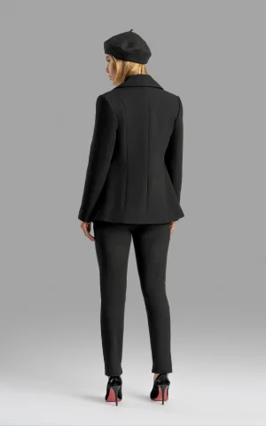 nevado womens black formal buttoned coat