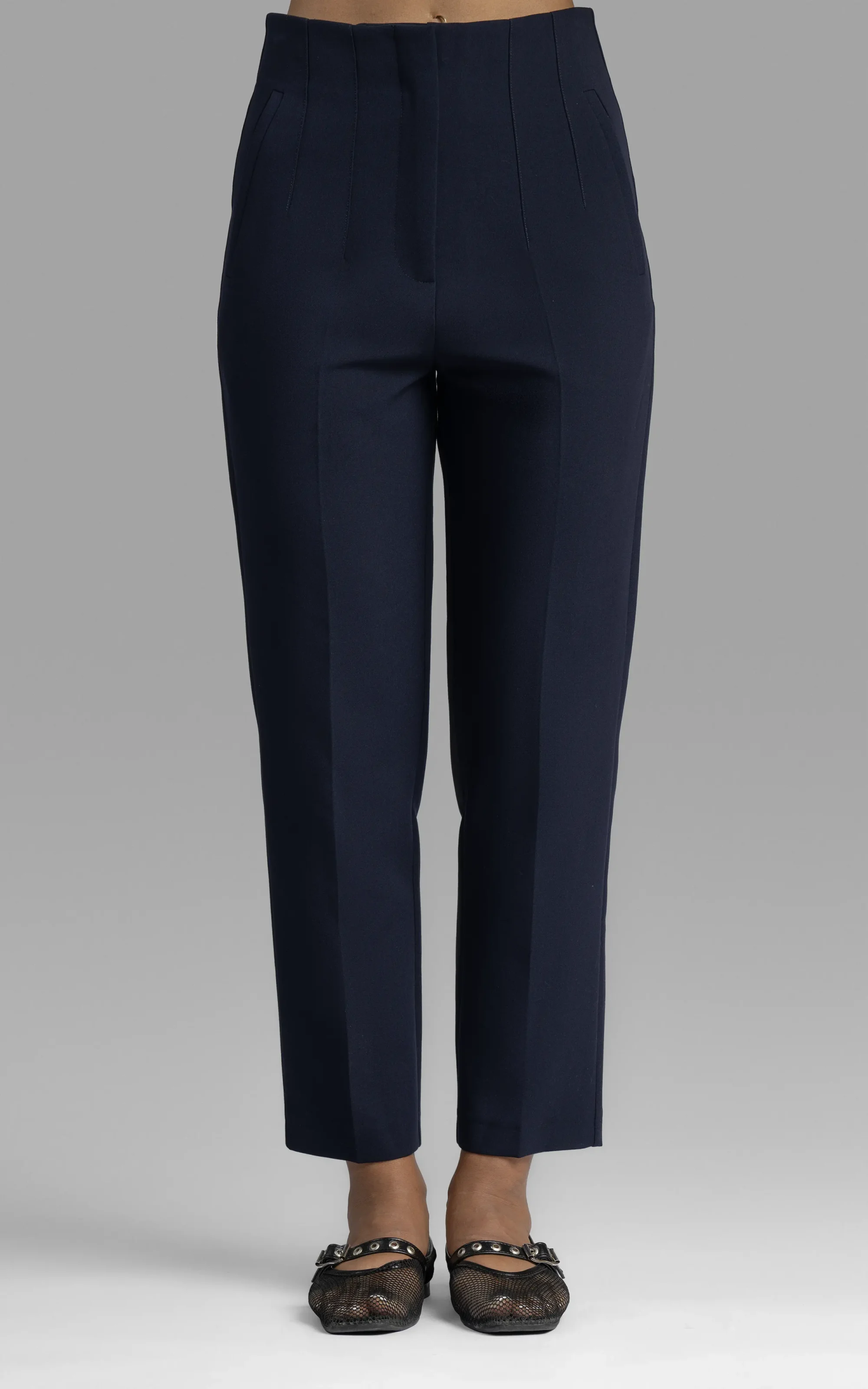 nevado womens navy-blue straight legged pants