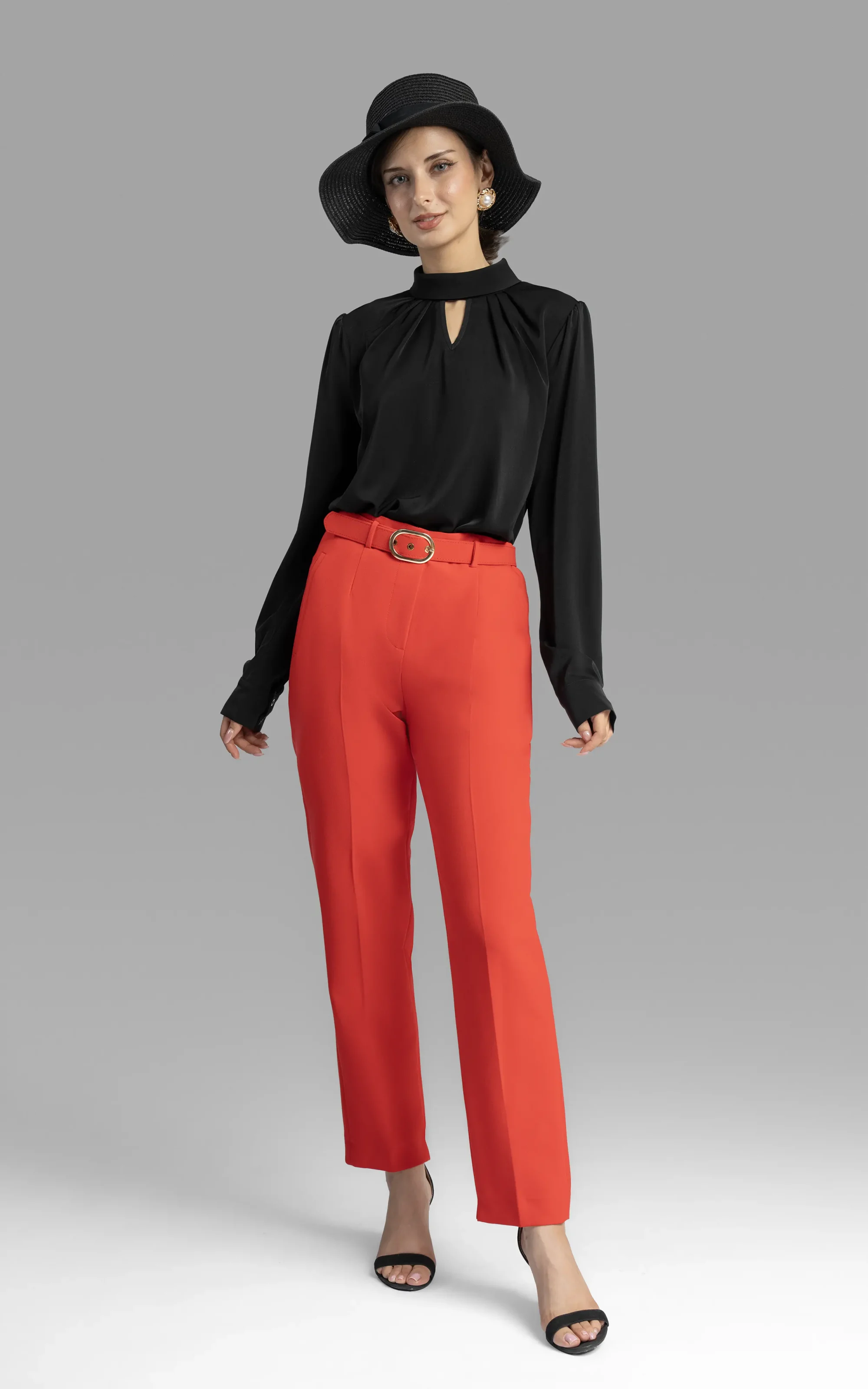 nevado Womens straight legged red pants