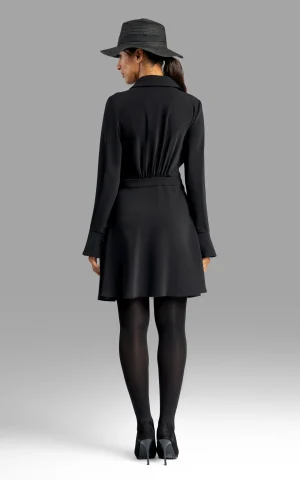 nevado womens black formal long sleeve dress