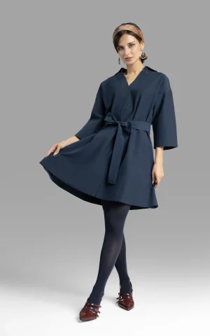 nevado womens formal navy-blue dress