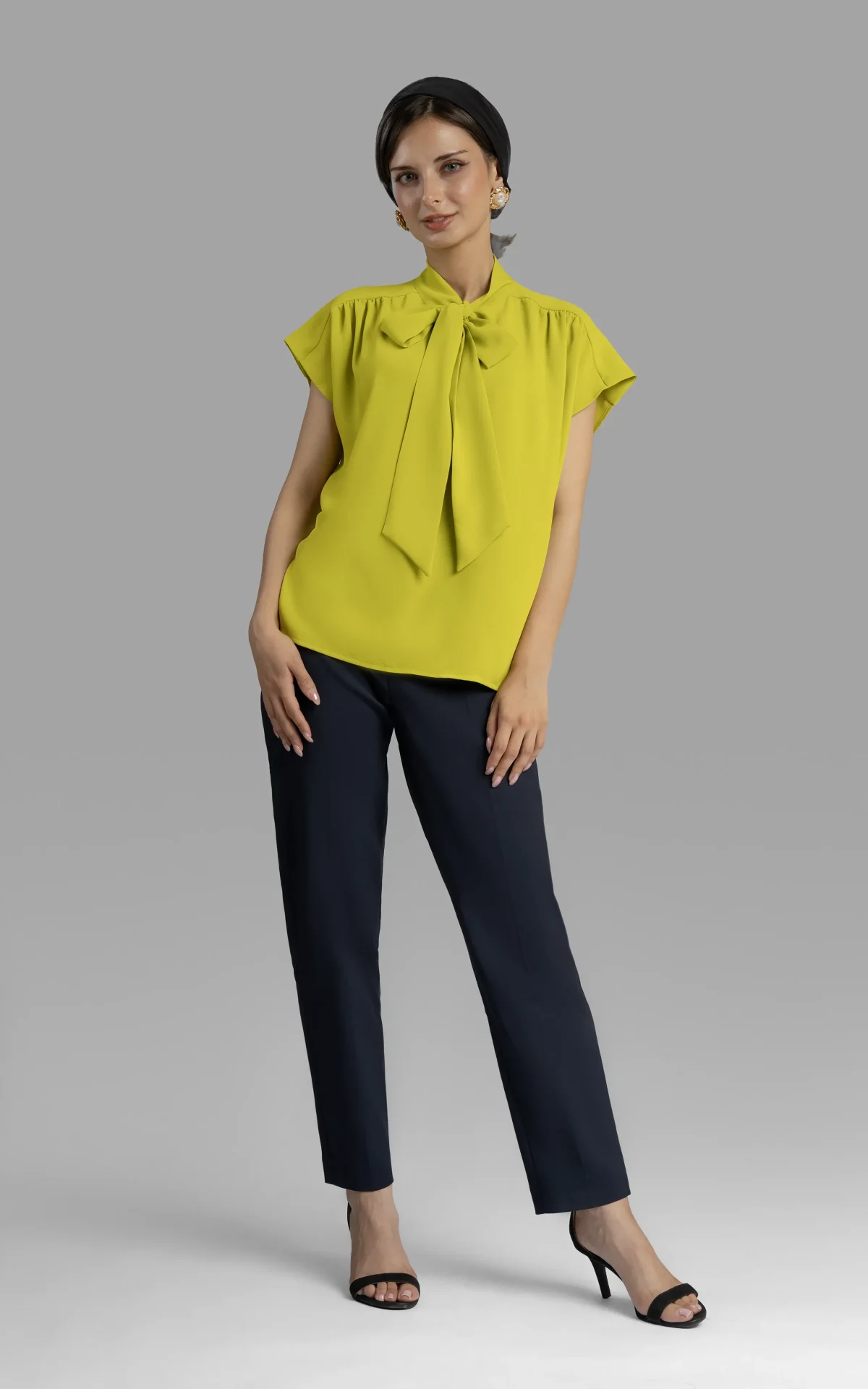 nevado womens mustard cap-sleeved mustard blouse