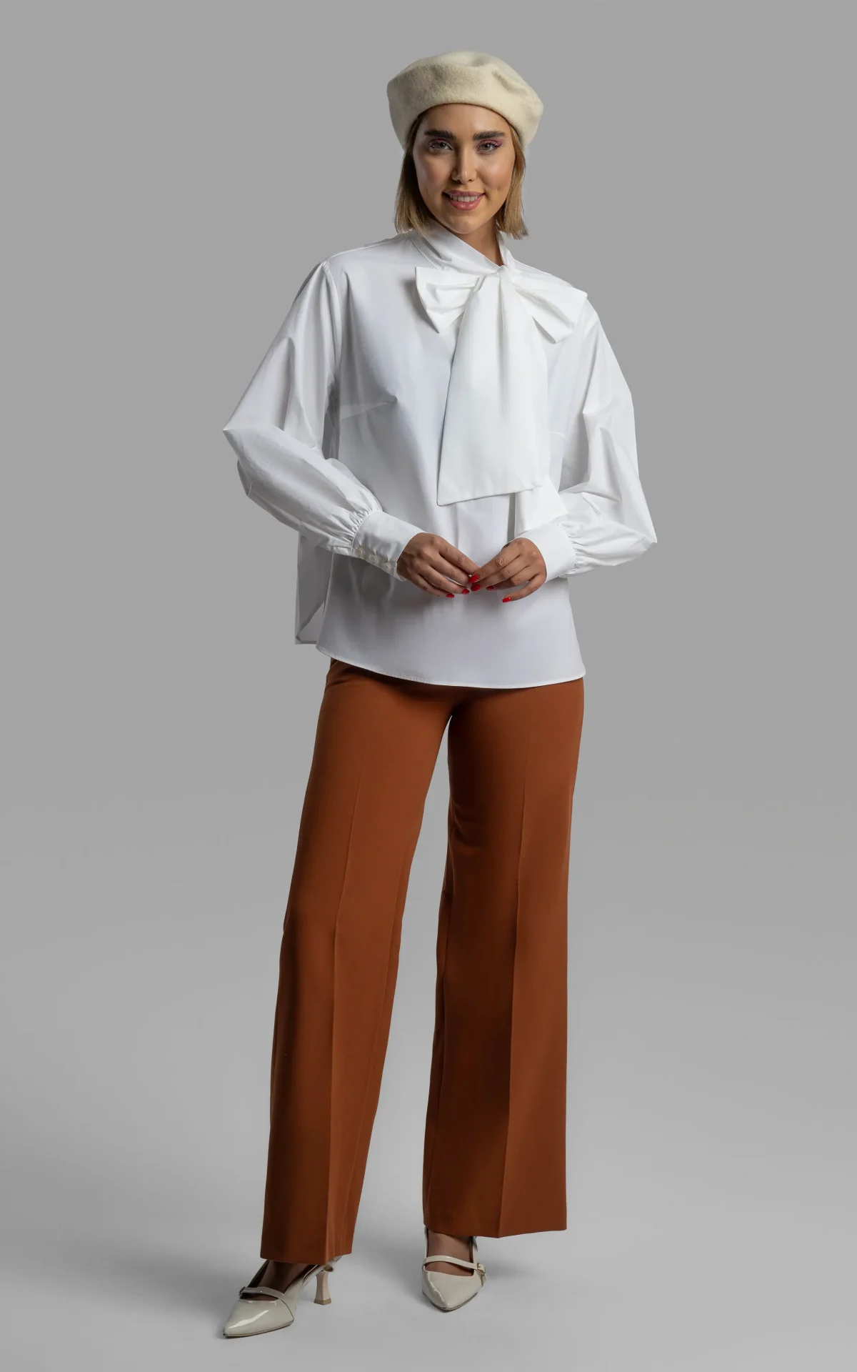 nevado womens white blouse frontal view