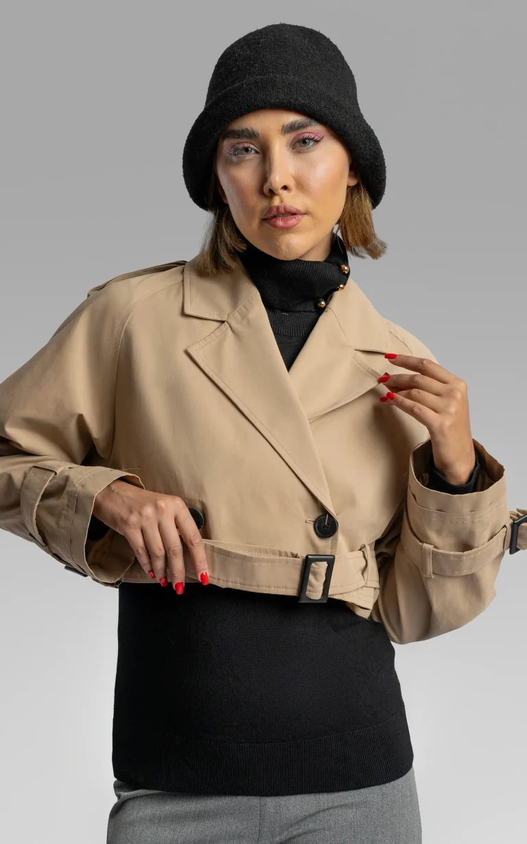 nevado womens trentch coat (frontal view)