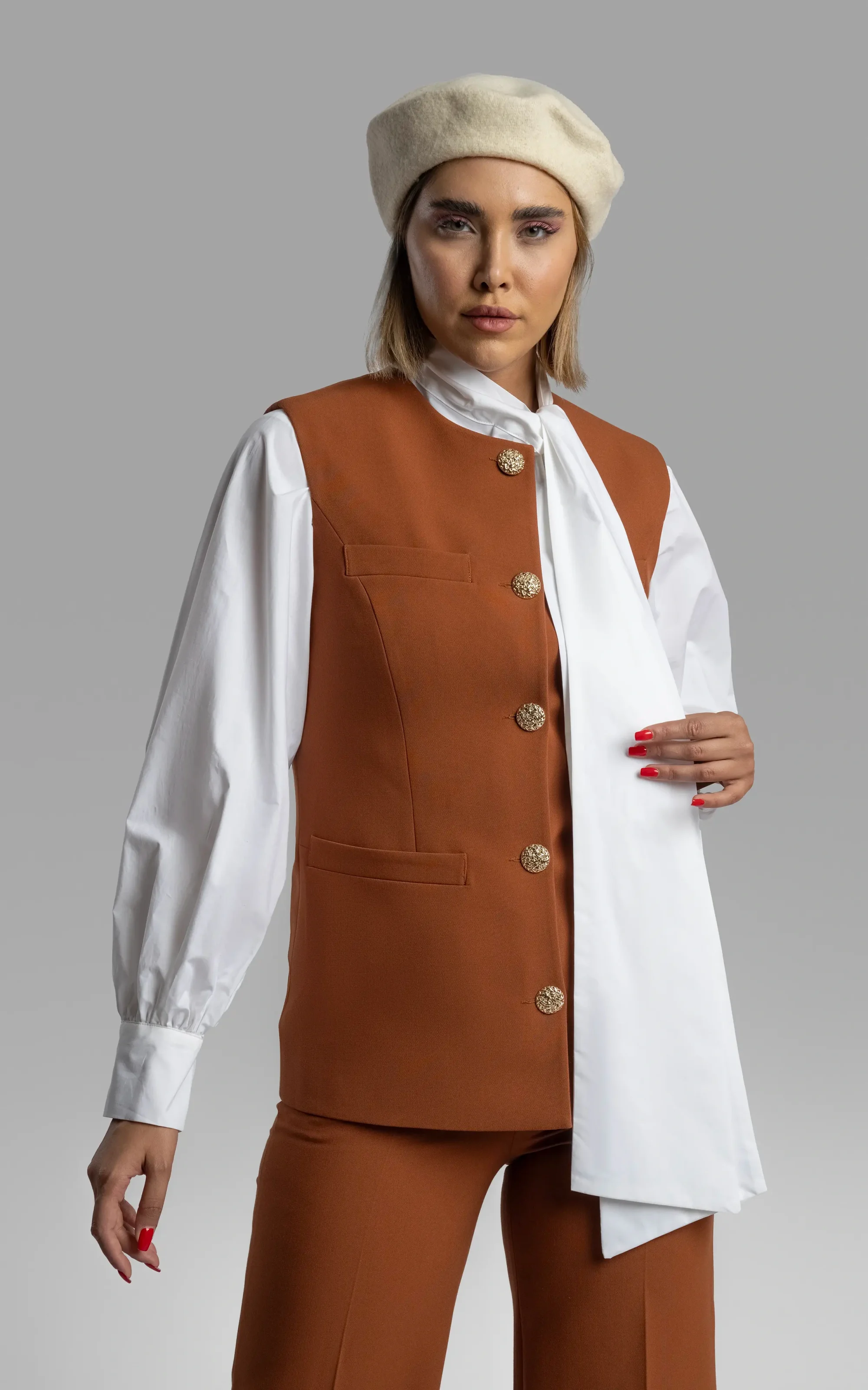 nevado womens buttoned brown jacket code