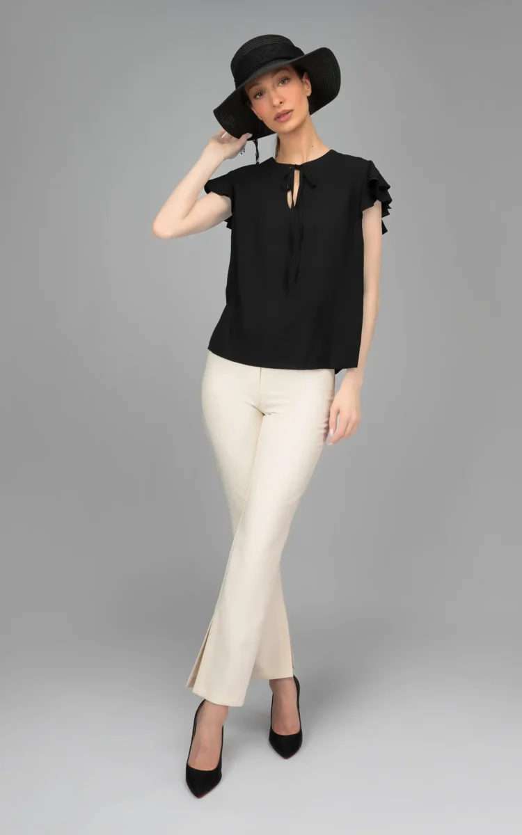 nevado womens black cap sleeved spring-summer blouse